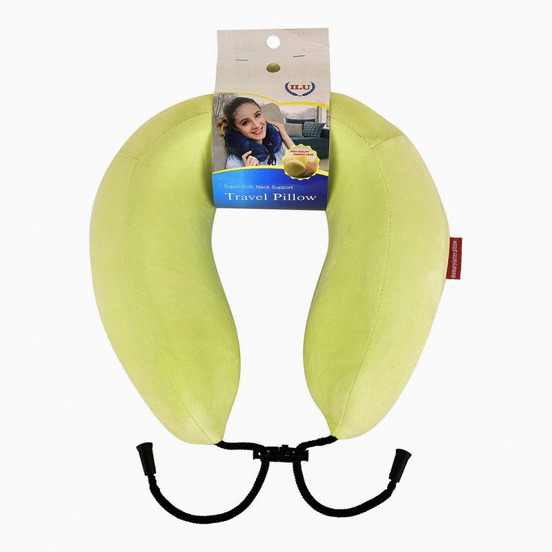 ILU Neck Pillows Travel Pillow Head Rest Pillows for Flight Cars Home Office Mint Green - Image 5