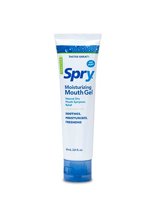 Spry Spry Xylitol Dry Mouth Gel Natural Long Lasting Mint Free and Sugar Free Mouth Moisturizer for Dry Mouth Relief Original Flavor 2 oz 