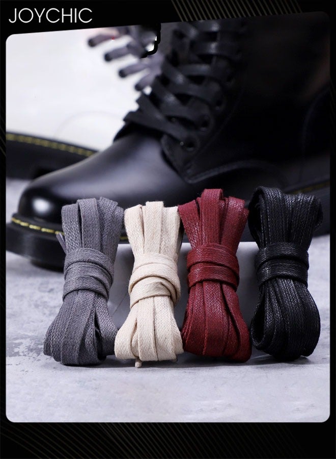 4 Pair of Leather Shoe Laces Men's and Women's Winter Martin Boots Shoe Laces