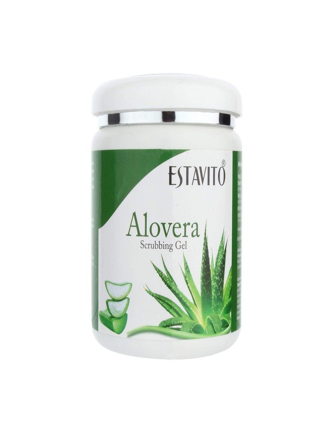 ESTAVITO Aloevera Scrub gel 500gm for Instant Tan Removal and complete Hydration - Image 1