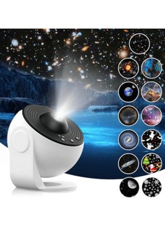 Projector 13-in-1 Planetarium Star Projector for Bedroom HD Images 360 ° Rotatable Sky Light Projector Timing Design Galaxy Star Projectort for Educational