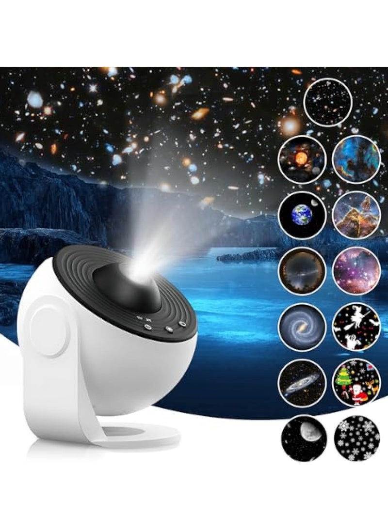 Hihonor Projector 13-in-1 Planetarium Star Projector for Bedroom HD Images 360 ° Rotatable Sky Light Projector Timing Design Galaxy Star Projectort for Educational  - Image 1