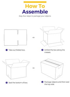 MESHA White Corrugated Mailing Box 9X6X4'' Shipping Boxes Cardboard For Small Business Packaging Small Items Gift Box Mailer 25Pack  - Image 5