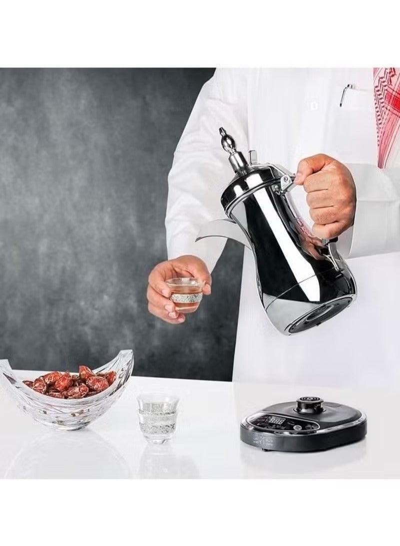 Denx Electric Coffee Maker Silver 600 ml - Image 4