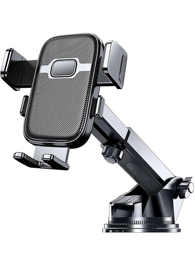 S-TOP Vacuum Car Phone Holder Dashboard & Windshield Universal Car Mount Phone Holder Desk Stand with Suction Cup Base and Telescopic Arm for iPhone,Samsung,Google,More Smartphones - Image 1