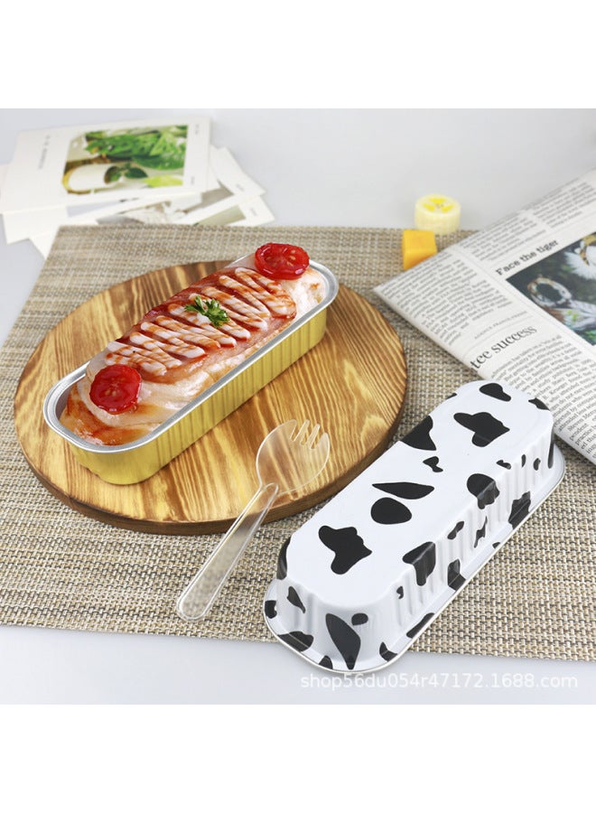 Thickened Air Fryer Oven Special Tin Paper Box Baked Durian Cheese Baked Sweet Potato Aluminum Foil Baking Cake Packaging Box-Specification:Light Pink-Colour:166-200ml Without Cap  - Image 5