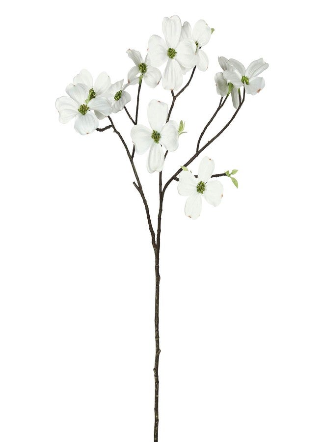 Vickerman 28" Artificial White Dogwood Stem, Set of 3 - Image 1