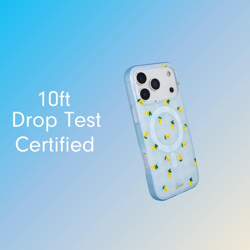 Sonix Case for iPhone 17 Pro | Compatible with MagSafe | 10ft Drop Tested | Lemon Gingham - Image 2