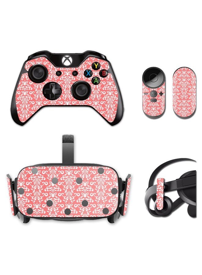 MIGHTY SKINS MightySkins Skin Compatible with Oculus Rift CV1 wrap Cover Sticker Skins Coral Damask - Image 1