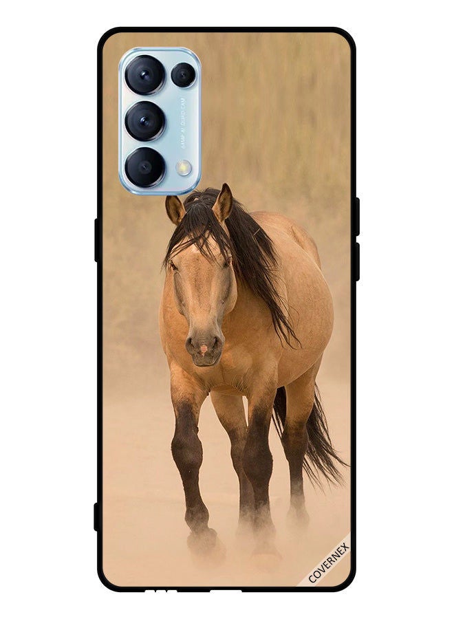 Covernex Protective Case Cover For Oppo Reno5 Pro 5G Brown Horse Race  - Image 1