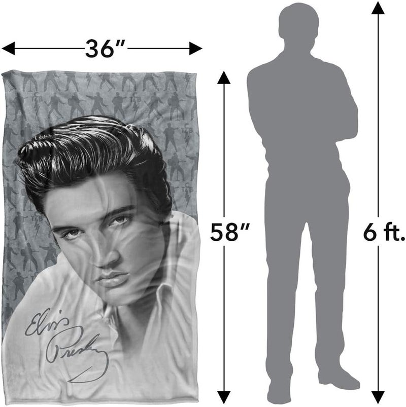 Trevco Elvis Presley Moves Silky Touch Super Soft Throw Blanket 36" x 58" - Image 3