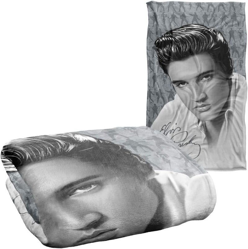 Trevco Elvis Presley Moves Silky Touch Super Soft Throw Blanket 36" x 58" - Image 1