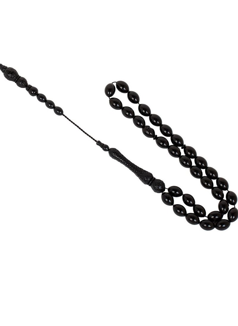RS Black acrylic rosary  - Image 2
