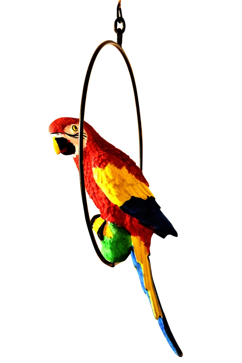 MARINER'S CREATION Hanging Parrot for Home DÉCOR Outdoor Hanging Garden DÉCOR & Gifting Item - Image 1