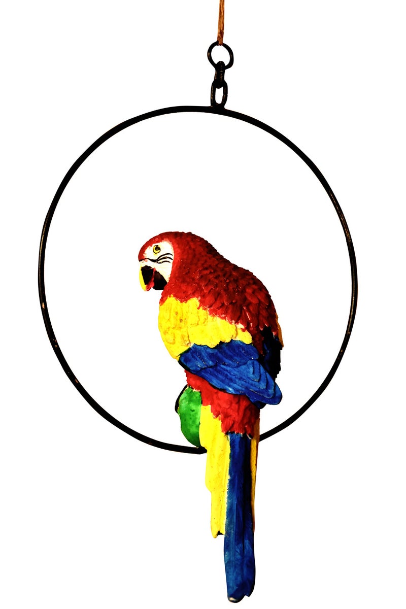 MARINER'S CREATION Hanging Parrot for Home DÉCOR Outdoor Hanging Garden DÉCOR & Gifting Item - Image 3