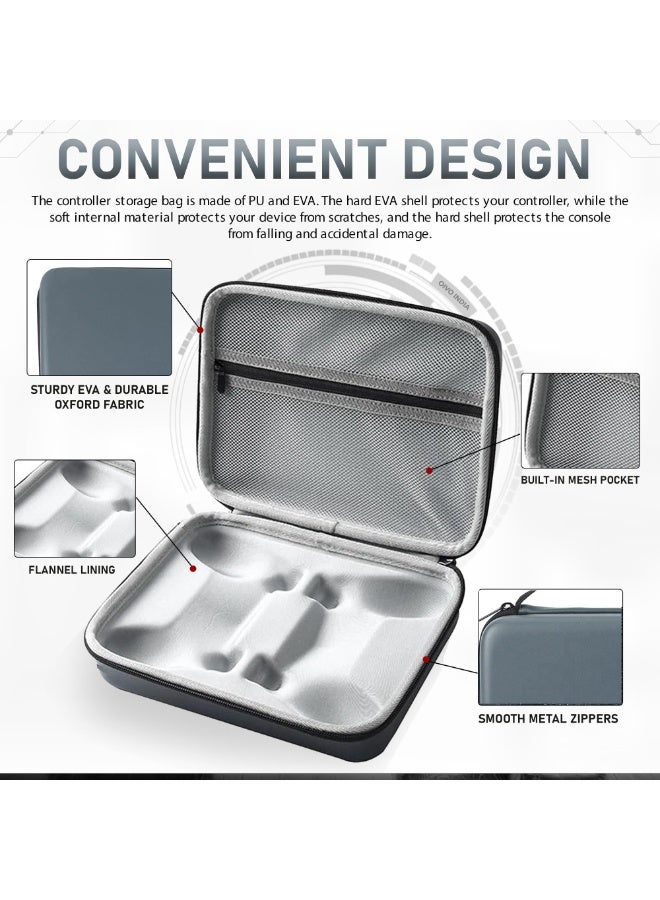 Chabeia Dual Controller Remote Hard Carry Cover Compatible for PS5/PS4/XBOX Water-Resistant Travel Carry Case - Image 2