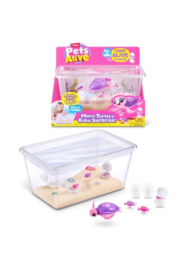 Pets Alive Zuru Pets Alive Mama Turtle and Baby Turtle Beach Surprise - Image 2
