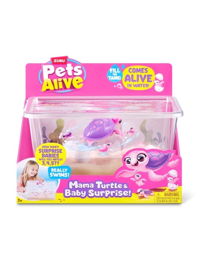 Pets Alive Zuru Pets Alive Mama Turtle and Baby Turtle Beach Surprise - Image 1