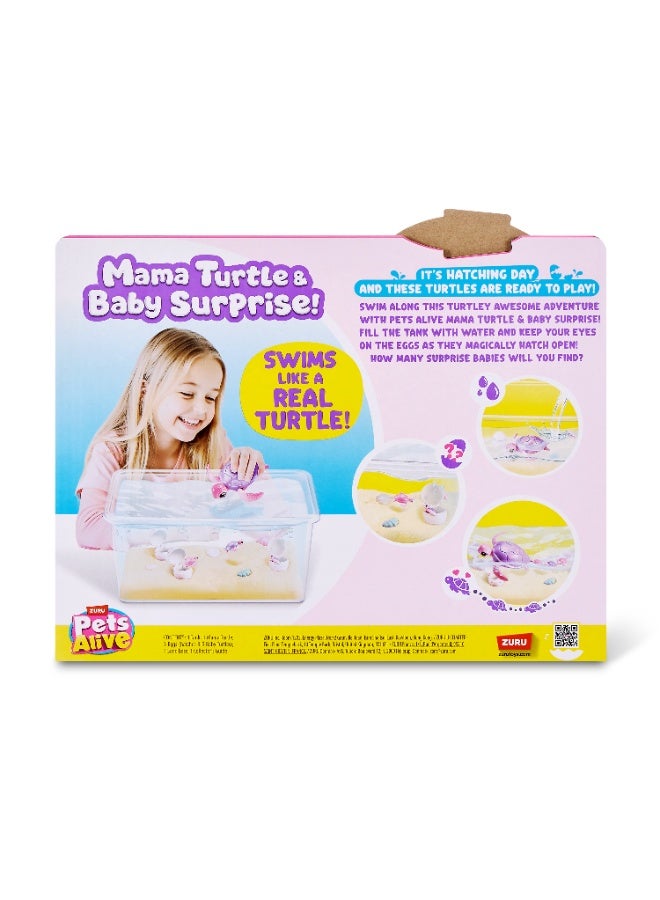 Pets Alive Zuru Pets Alive Mama Turtle and Baby Turtle Beach Surprise - Image 3