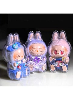 Generic Labubu protective case - Labubu case,Labubu Keychain Plush Figure Doll Protective Cover,Labubu Clear Dust Cover Figure Display Bag,Protective Cover for Labubu Plush Figure Doll(Style B Sitting)  - Image 2