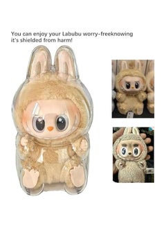 Generic Labubu protective case - Labubu case,Labubu Keychain Plush Figure Doll Protective Cover,Labubu Clear Dust Cover Figure Display Bag,Protective Cover for Labubu Plush Figure Doll(Style B Sitting)  - Image 4