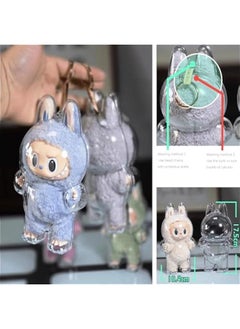 Generic Labubu protective case - Labubu case,Labubu Keychain Plush Figure Doll Protective Cover,Labubu Clear Dust Cover Figure Display Bag,Protective Cover for Labubu Plush Figure Doll(Style B Sitting)  - Image 5