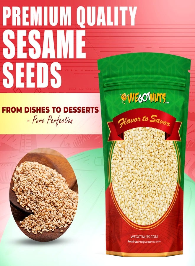 We Got Nuts White Hulled Sesame Seeds 5 Lbs (80oz) Bag | No Preservatives Added, Non-GMO, 100% Natural With No Shell | For Baking, Salad Toppings, Cereal, Roasting - Image 4