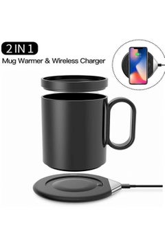 Y&D Coffee Cup Warmer Electric Smart Beverage Mug Desktop Digital Touch Heater Coaster Pad for Tea Wate Cocoa Baby Food Milk Plate Black  - Image 3