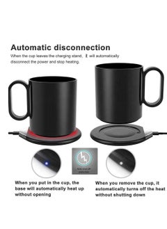 Y&D Coffee Cup Warmer Electric Smart Beverage Mug Desktop Digital Touch Heater Coaster Pad for Tea Wate Cocoa Baby Food Milk Plate Black  - Image 2