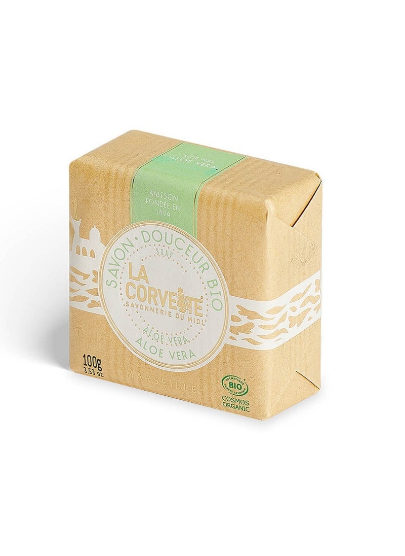 La Corvette - LaCourve Organic Aloe Vera Soap - French Excellence with Natural Hydration (100g) - Image 1