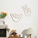 Rmeosye Boys Playroom Wall Decor Wooden Shaka Wall Sign Boys Room Decor Set of 2 Shaka Victory - Image 2
