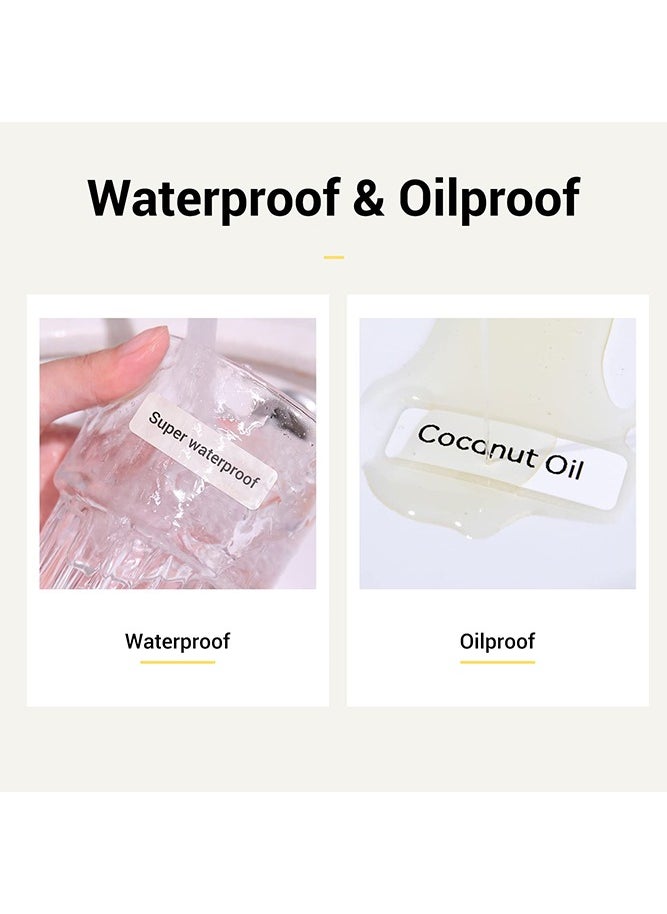 NIIMBOT - D11/D110/D101 Label Maker Tape Adhesive White Label Sticker Waterproof Thermal Label Paper for Barcode Printing 12*30mm White - Image 1