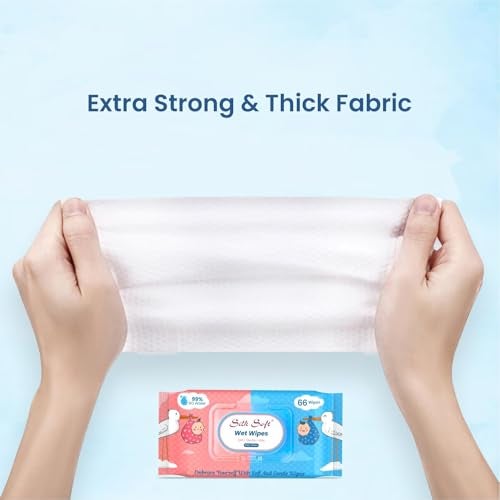 Silk Soft Multipurpose Wet Wipes – 198 Wipes (66 x 3 Packs) | Gentle, Alcohol-Free & Hypoallergenic | Effective Cleaning for Hands, Face & Surfaces - Image 4