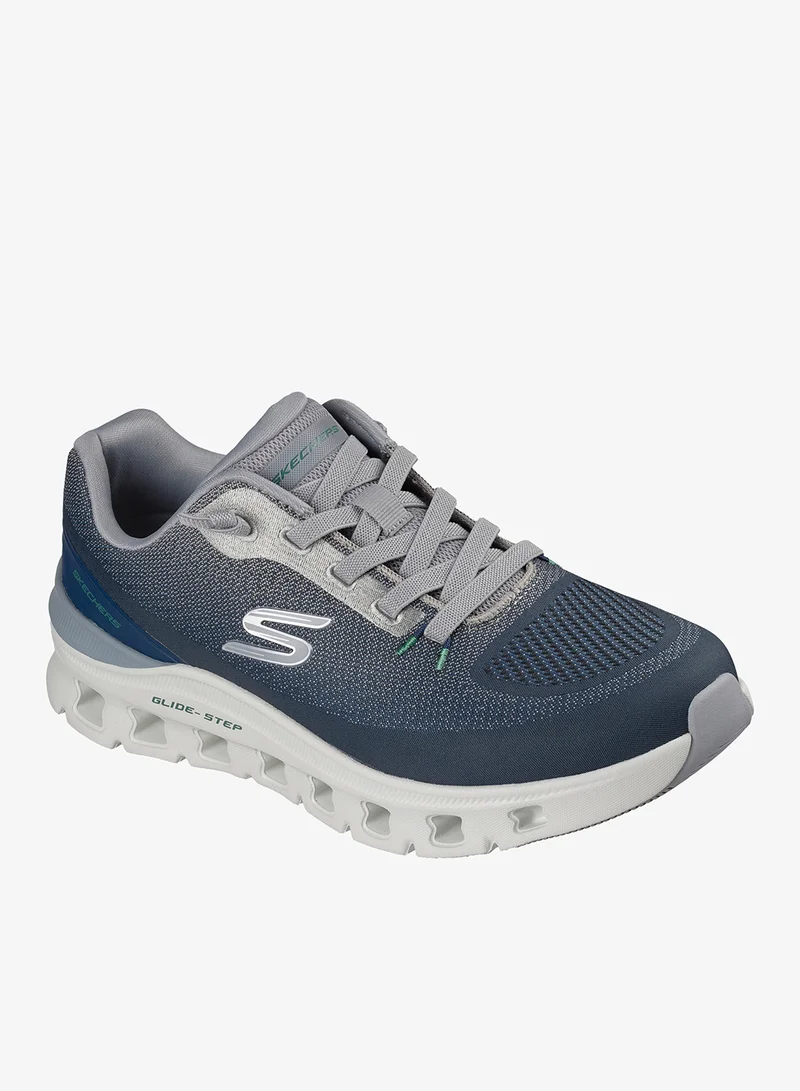 Skechers Navy Knit/Synthetic/Gray Trim Glide-Step Pro for Men | Best Price UAE