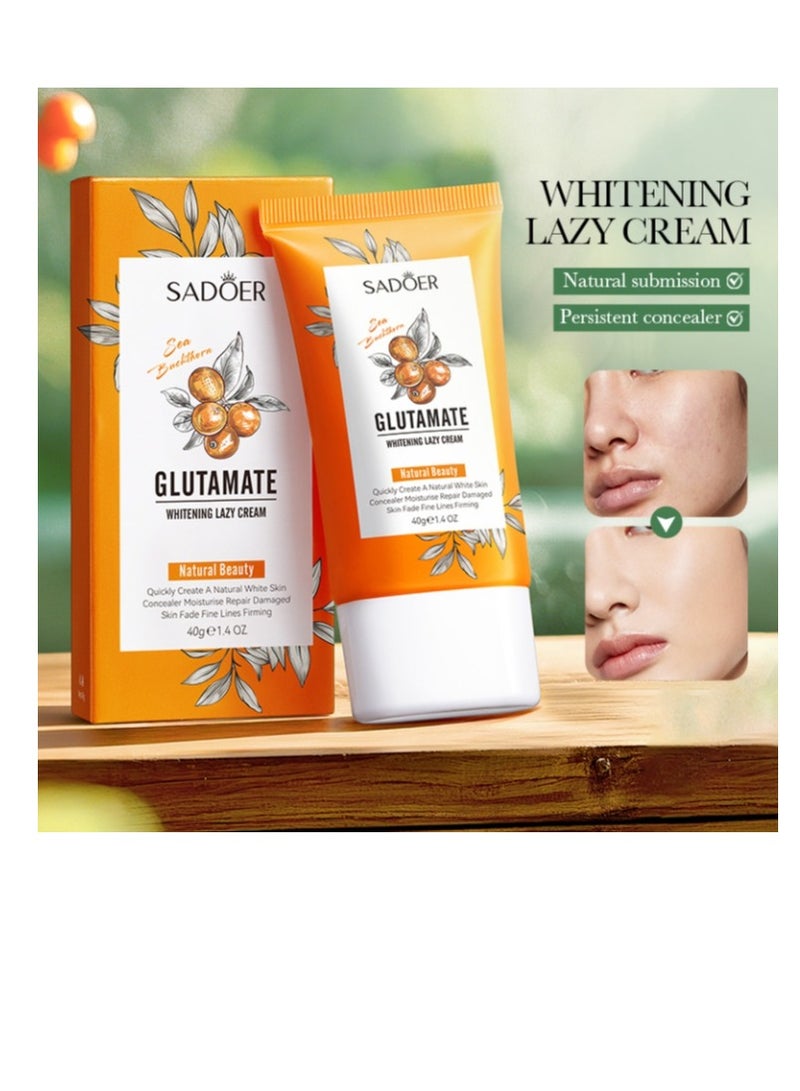 SADOER Sea Buckthorn Glutamate Whitening Lazy Cream 40g - Image 1