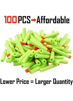 AMOSTING Refill Darts 100Pcs Bullet For Nerf Nstrike Elite 2.0 Zombie Strike Rebelle Green With Storage Bag  - Image 4