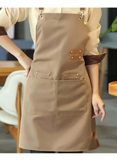 THE PACK | Chef Apron, Cotton Canvas Back Apron with Large Pockets for Women and Men, Adjustable Durable Cooking Apron, Waterproof Work Apron for Cooking