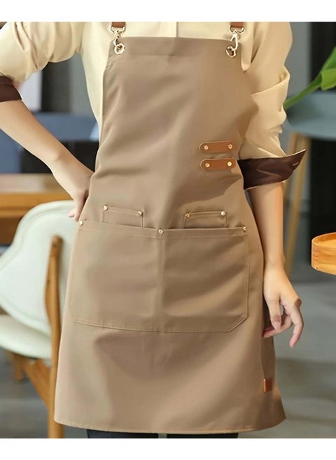 THE PACK | Chef Apron, Cotton Canvas Back Apron with Large Pockets for Women and Men, Adjustable Durable Cooking Apron, Waterproof Work Apron for Cooking