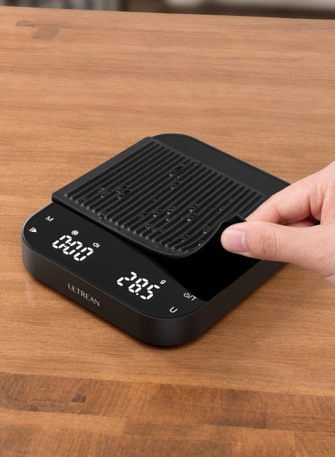 Coffee Scale with Timer, 3kg/0.1g High Precision Drip Espresso Scale with Auto Tare, Rechargeable Kitchen Food Scale with Digital LED, Touch Sensor and Silicone Cover, 6 Units