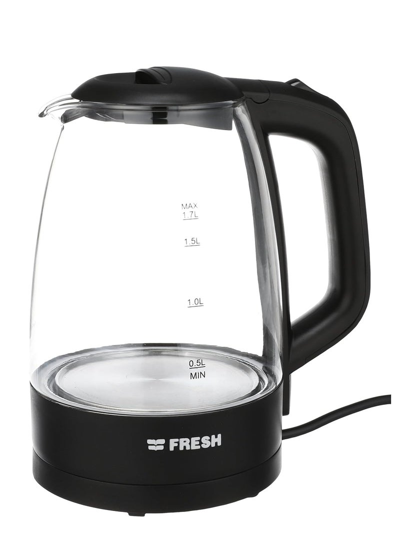 Fresh Fresh Kettle Glass 1.7 Liters - Black 