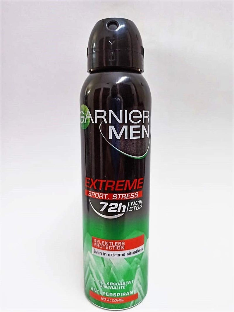 Garnier Mineral Deodorant Men Extreme Protection Spray, 72H, Heat, Street, 150 ml