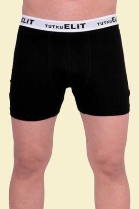 Tutku Elit Passion Elite Men's Black Smoke Navy Blue 3-Pack Elastane Modal Sports Boxer