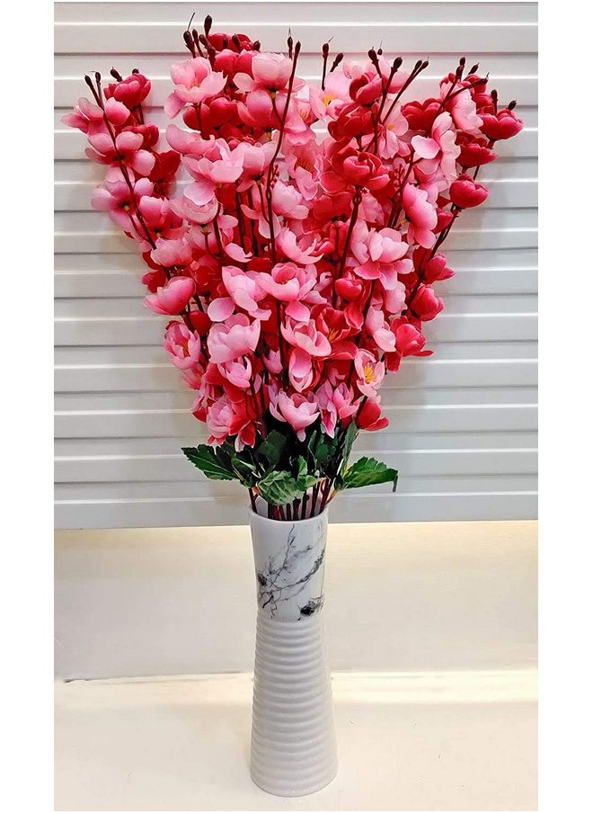 Everbuy - Set Of 2 Artificial Blossom Cherry Blossom Bunch Silk Blossom Flowers For Decoration (14 Sticks) - Image 1
