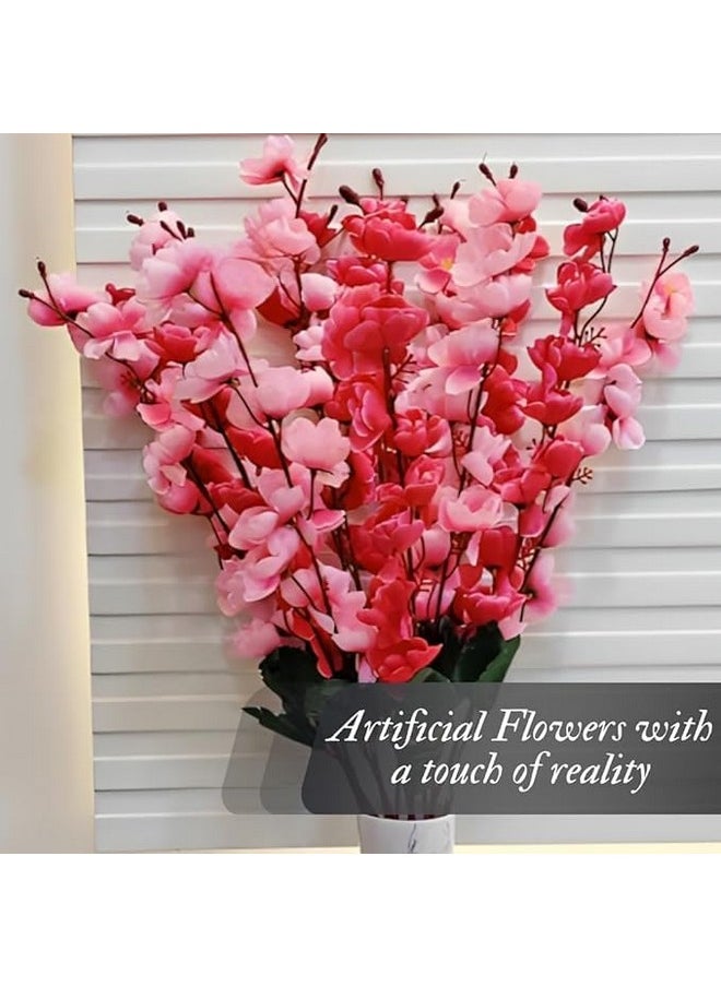 Everbuy - Set Of 2 Artificial Blossom Cherry Blossom Bunch Silk Blossom Flowers For Decoration (14 Sticks) - Image 1