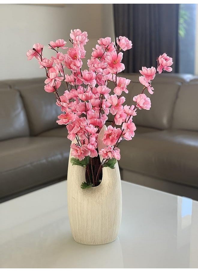 Everbuy - Set Of 2 Artificial Blossom Cherry Blossom Bunch Silk Blossom Flowers For Decoration (14 Sticks) - Image 1