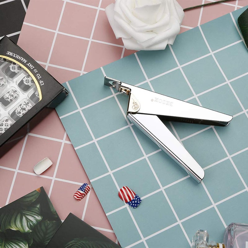 BEZOX Tip Cutters - Sharp Acrylic Nail Clippers, Nail Cutters for False Nails, Fake Nail Trimmer - Stylish Manicure Nail Art Tool - Image 3