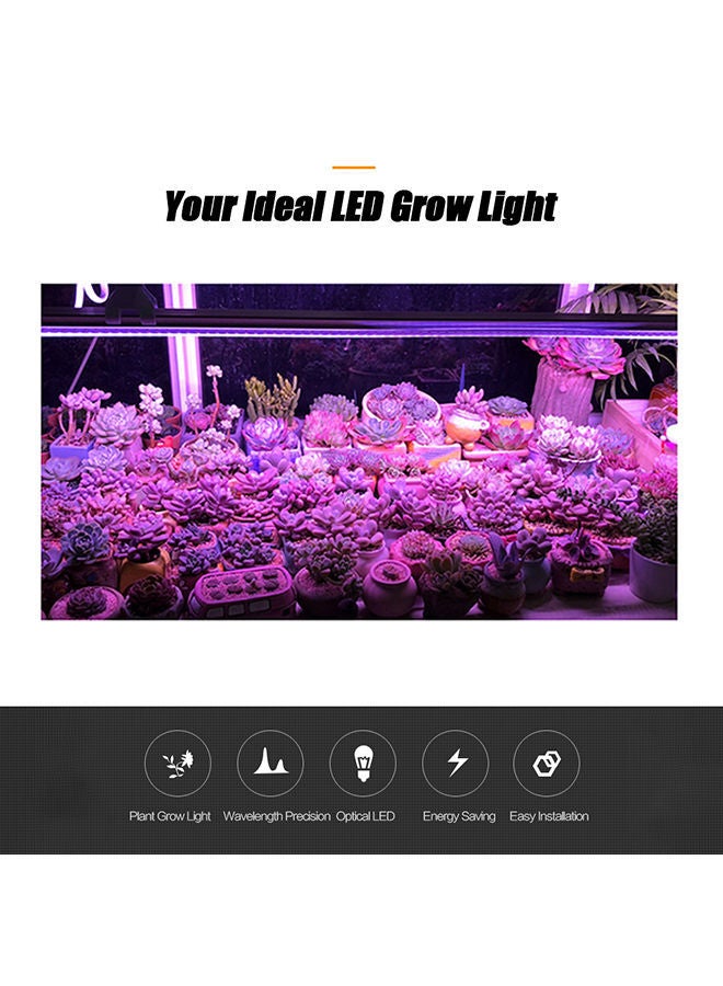 NIBEMINENT 5 Piece LED Grow Light Strips For Plants Set White 35x10x25centimeter  - Image 4