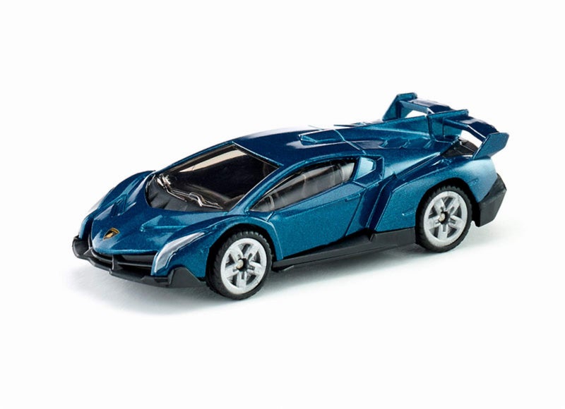 Siku 1485, Lamborghini Veneno, Metal/Plastic, Toy car for Children, Dark Blue, Rubber Tyres - Image 4