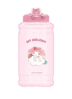 Miniso Sanrio characters Strawberry collection Plastic Bottle with Auto Flip Lid (My Melody) 
