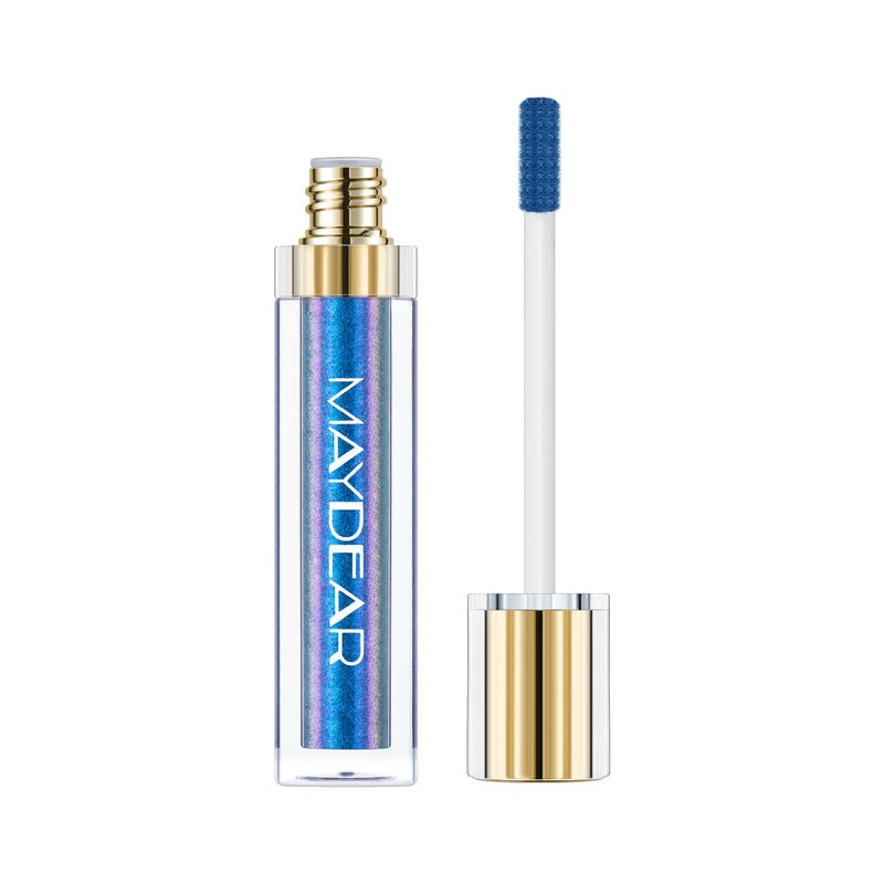 Maydear Chameleon Lipstick High Pigmented Multichrome Lipstick, Long-Lasting Metallic Shine Lip Gloss, Full-Coverage Rainbow Lip Color for Women, Blue Cyan (03) - Image 2